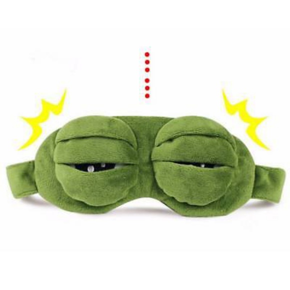 3D Sad Frog Sleeping Mask - Picture 5 of 7